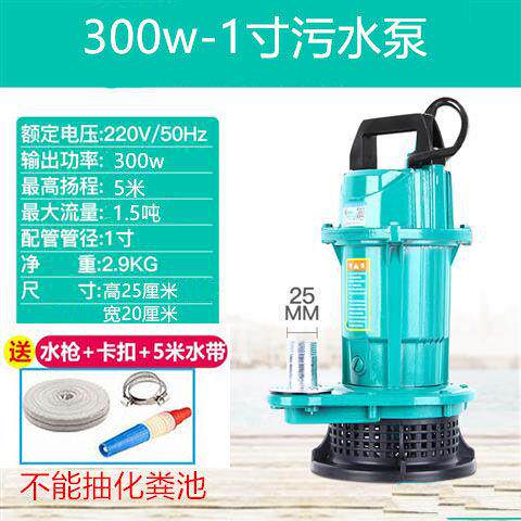 泵220V小型家用化粪扬抽水水清水潜泵泵抽水高池程抽2Z020新款
