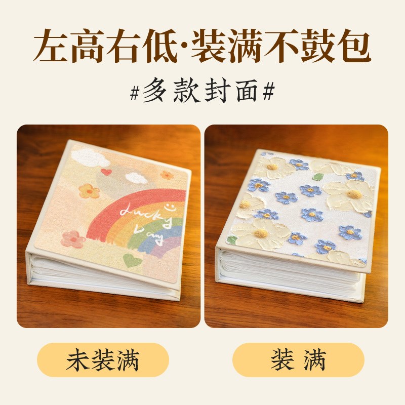 小相册本大容量纪念册插页5寸6寸7家庭宝宝成长记录拍立得3寸影集