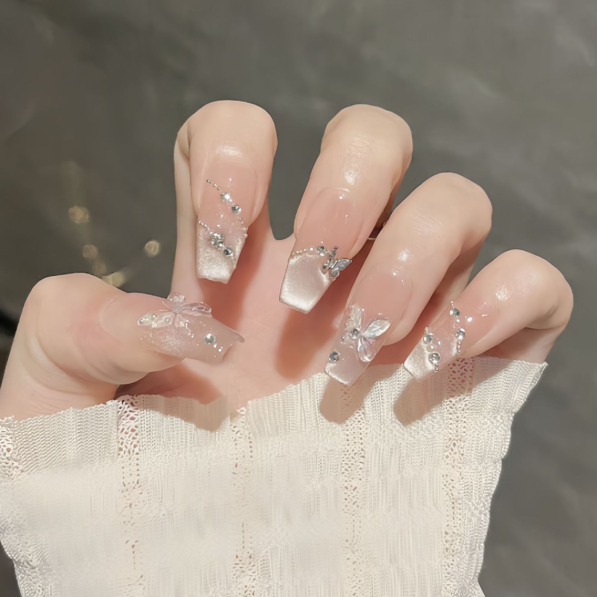 网红同款穿戴美甲立体假指甲手工