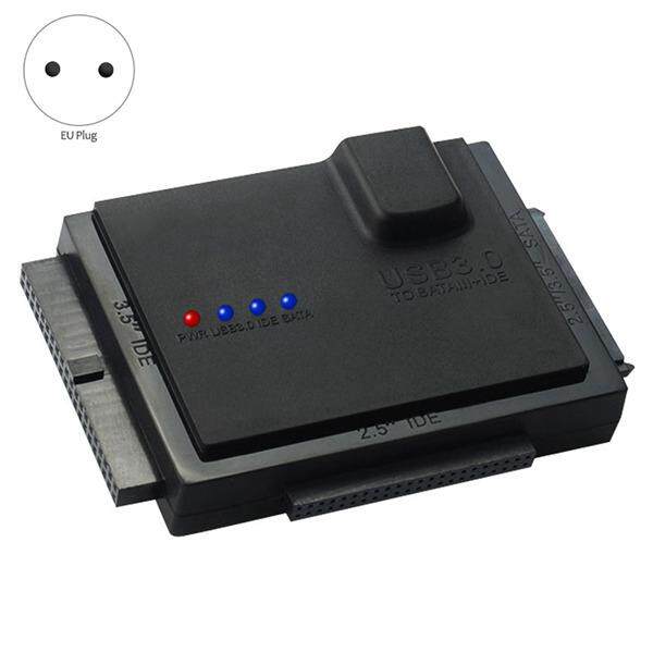 1套 黑色 塑料 AC110V 美规, 多用易驱线 三用sata串口 IDE并口