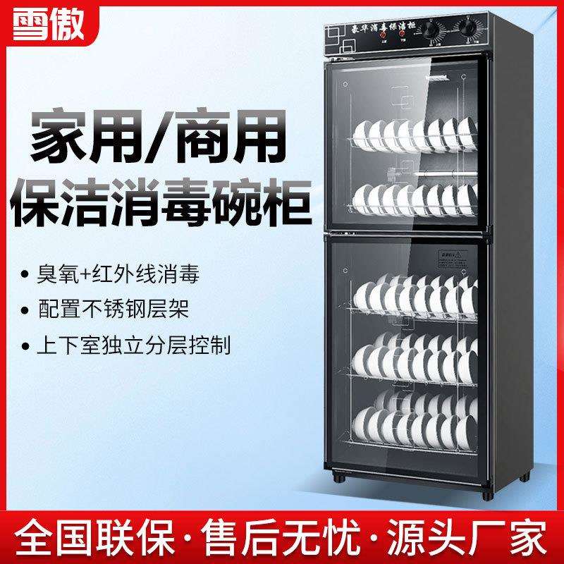 雪傲消毒柜家用大容量商用餐具餐馆饭店双门立式厨房碗筷消毒碗柜