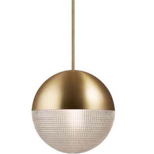 北欧创意极简餐厅餐桌吧台单头组合黄铜吊灯咖啡厅装饰卧室床头灯