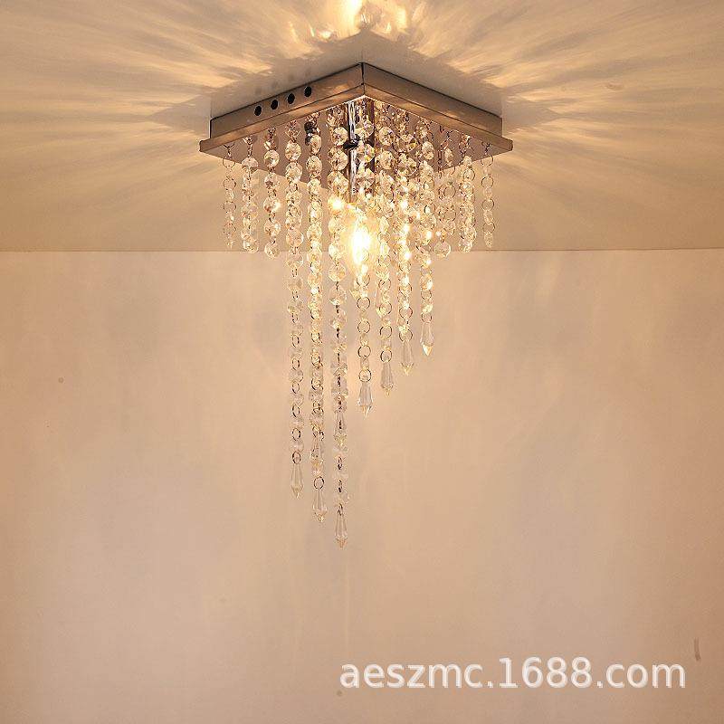 led水晶过道灯 玄关灯圆形走廊灯 中山吸顶灯 酒店玄关 灯饰