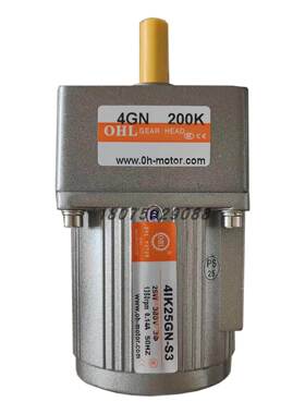 25W三相380V交流电机马达4IK25GN-S3/4GN200K