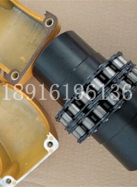 齿轮链轮链条式联轴器GL双排滚子链联轴器KC链条连轴器非标订做