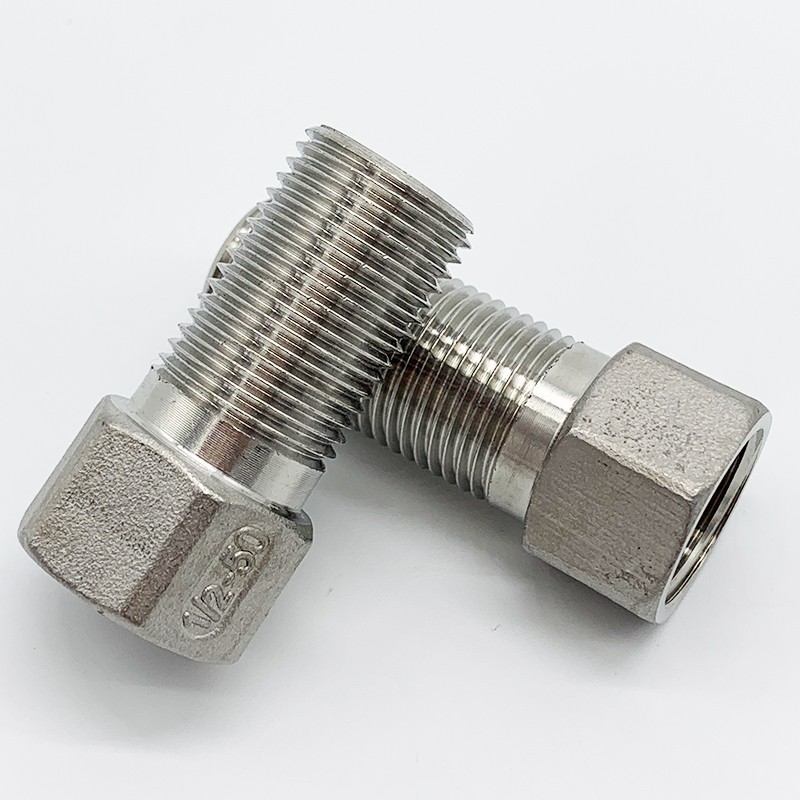 304不锈钢加长内外丝直接六角接头延长伸长内外牙水箱接头4分DN15