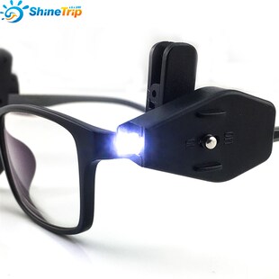 迷你LED手电筒眼镜灯阅读照明户外钓鱼灯徒步看书灯夹小灯便携型