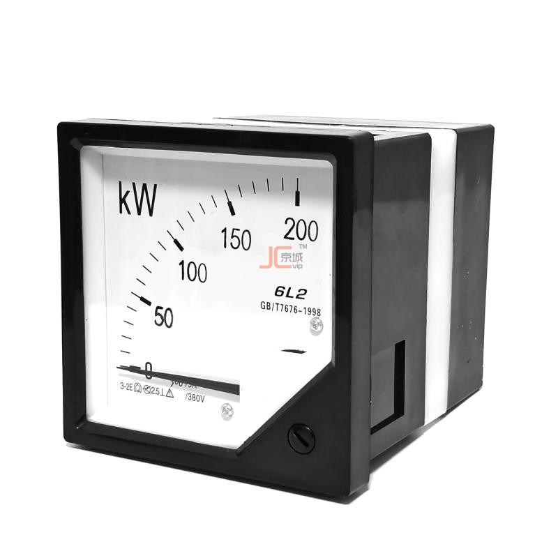 新款柴油发电机组6L2仪表380V指针式三相功率表瓦特表千瓦表200KW