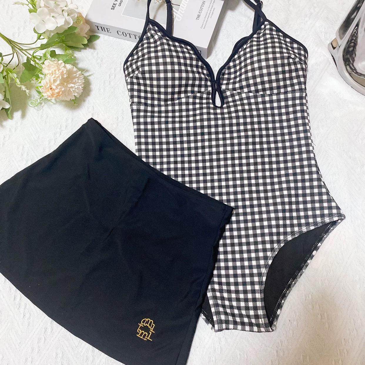 2024新款连体蓝色泳衣分体两件高级感有胸垫遮肉显瘦泳衣,运动/瑜伽/健身/球迷用品,连体泳衣,淘宝优惠券,粉丝福利购,淘宝优惠卷