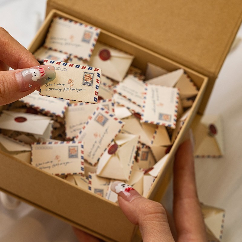 99封迷你信封信纸告白情书小纸条情人节创意礼物送男女朋友纪念品