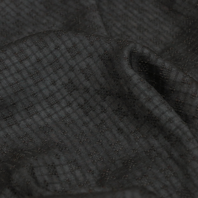 天然柞蚕丝布料顺德老料莨绸香云纱复古非遗古朴设计师服装面料