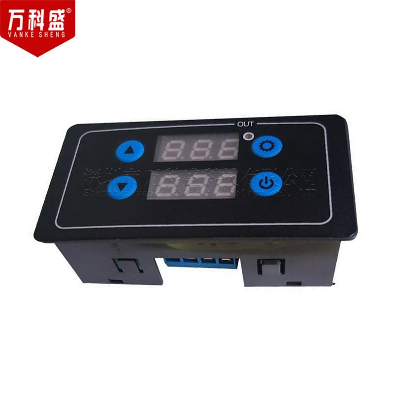 定时继电器无限循环断开模块双屏数显开关直流12v控制时间继电器