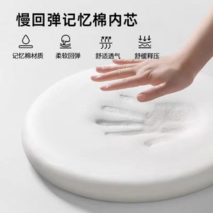 圆形坐垫皮革餐椅垫卡座吧台v凳子座垫记忆棉地上防滑飘窗蒲团软