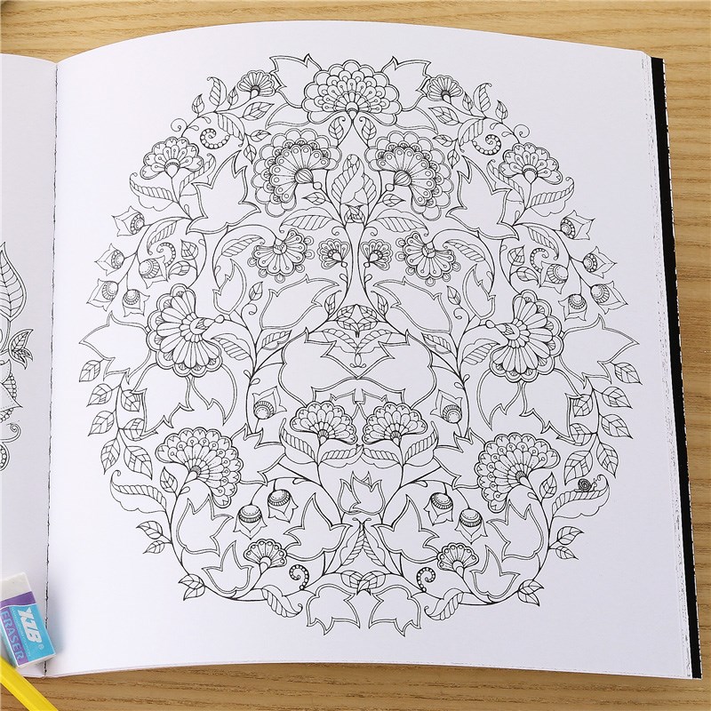 秘密花园第二版魔法森林成人儿童减压学J生涂色书涂鸦绘画填色绘