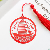 喜鹊登梅中国风i金属书签新年礼品结婚回礼古典文创春节书签学生