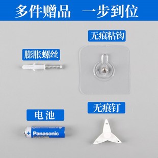 立体挂墙钟表简约Y卧室石英时钟 TQJ实木静音挂钟客厅家用日历时尚