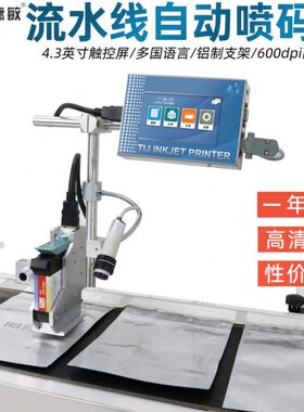 T110在线小型喷码机食品包装生产批号打码机子日期打标机打印机