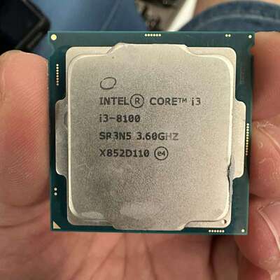 {议价}特尔i3-8100 CPU 四核处理器，拆机成色好，无磕碰{可维修}