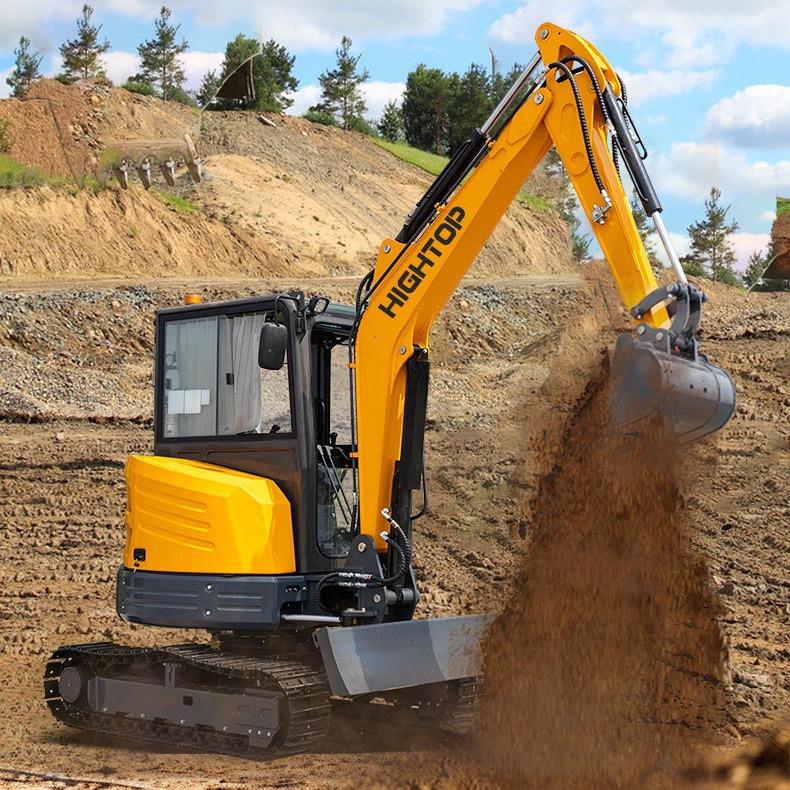 工程小型挖掘机 HT40挖土开荒履带式挖机 工程农用挖坑全液压钩机