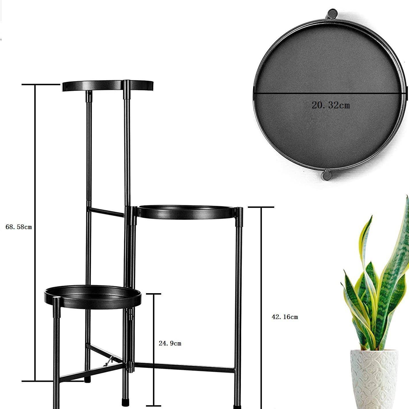 轻奢植物绿植置物架室内客厅多层小架子北欧铁艺落地花台铁艺花架