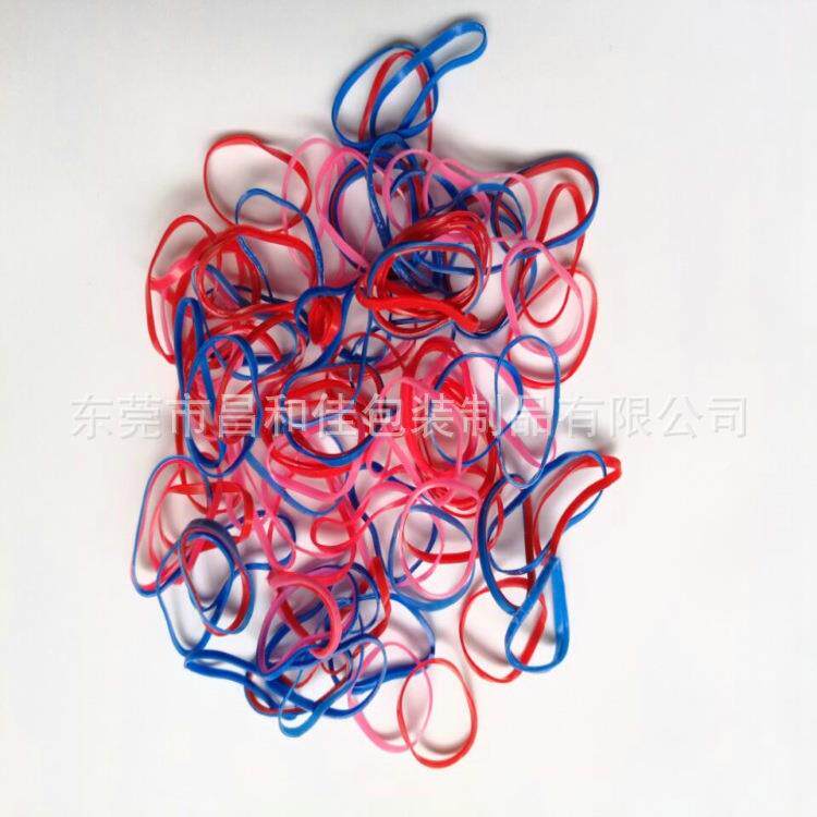 环保防老化区分彩色蓝色胶圈兰色发圈兰色橡皮圈兰色橡筋圈