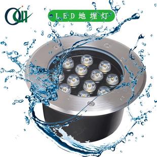 LED户外地埋灯圆形高压低压地埋灯庭院花园防眩目不锈钢地埋灯