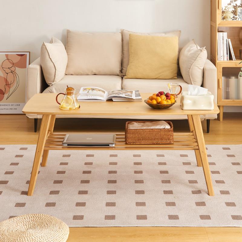 日式茶几桌茶桌客厅楠竹小户型实木矮桌北欧茶几简约现代家用