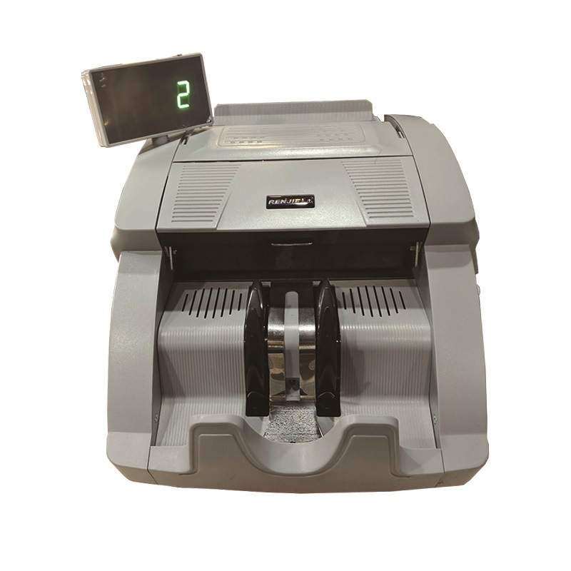 美元金额合计点钞机人杰A类家用收银点验钞机商用英文外币鉴别仪