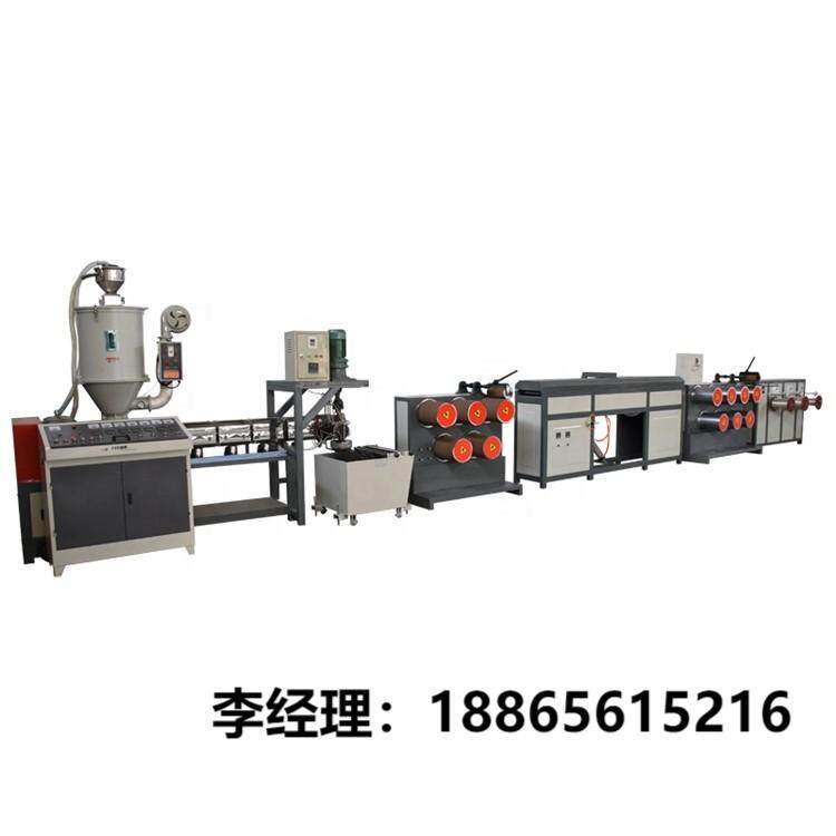 塑料圆丝拉丝机PE建筑工程线拉丝机圆丝绳生产设备
