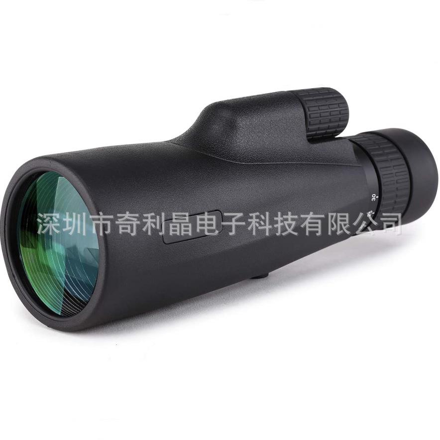 户外单筒变倍防雨望远镜10-30*50全光学大目镜高倍FMC镀膜成像稳