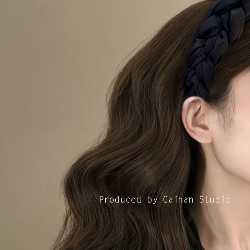 黑色百搭~韩系高级感缎面发箍女款简约气质高颅顶洗脸发旅头箍