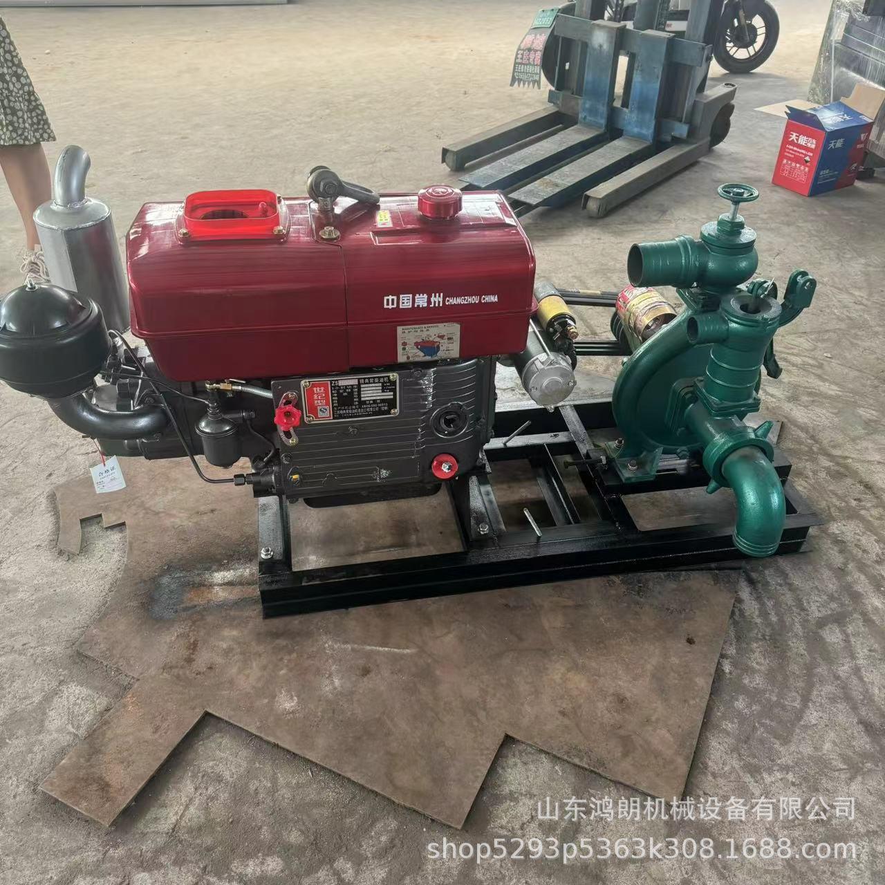 推车轻便抽水泵 柴油机防汛排涝自吸泵 小型手抬框架水泵