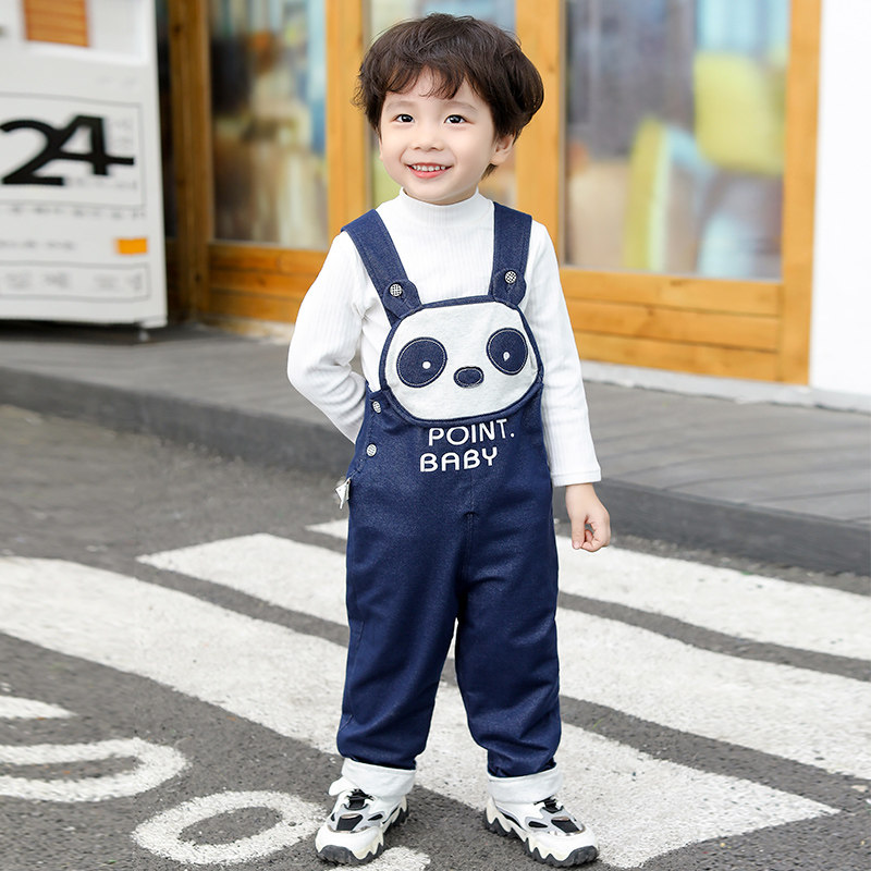 小数点儿童春款双层背带裤秋冬男童牛仔棉裤女童吊带裤宝宝长裤子,童装/婴儿装/亲子装,裤子,淘宝优惠券,粉丝福利购,淘宝优惠卷