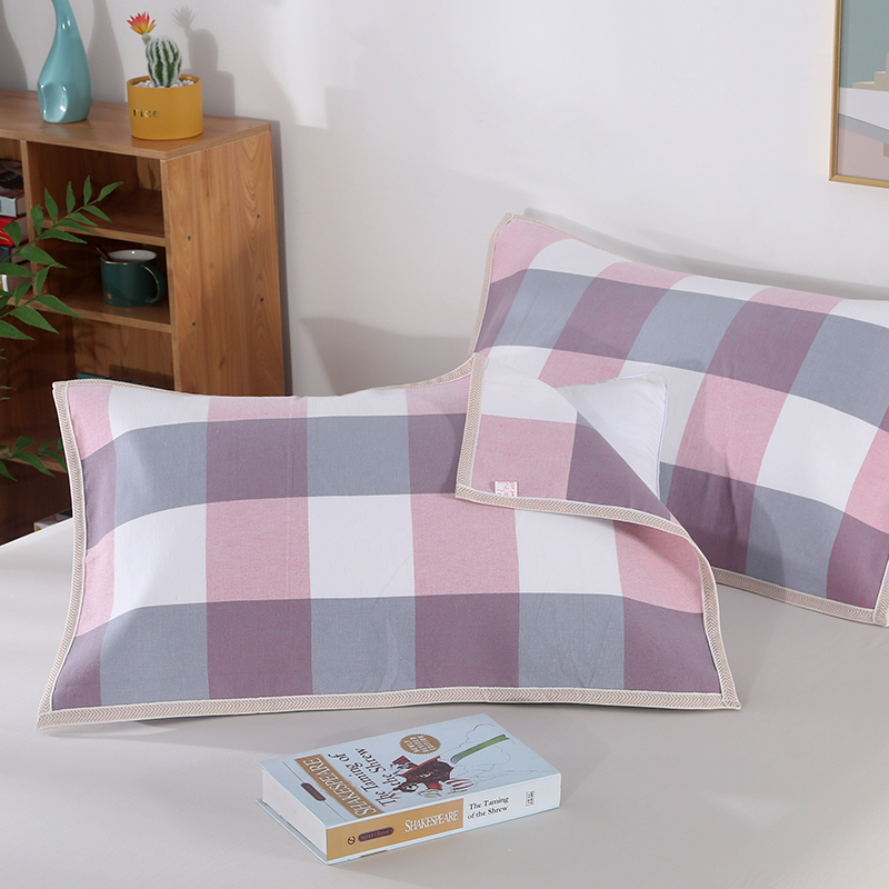 纯棉加厚老粗布5股线枕巾一对装夏凉吸汗透气不打滑