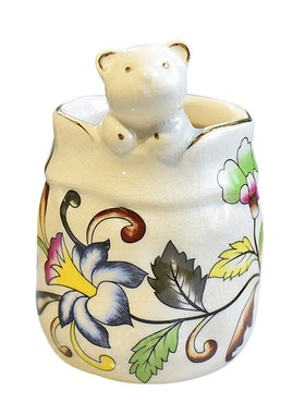 收纳笔筒陶瓷桌面摆件办公室创意收纳筒梳妆台收纳盒家居装饰品