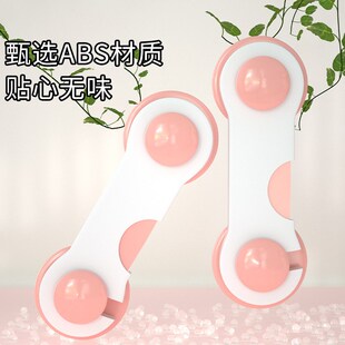 玻璃门锁免打孔柜子锁密码文件柜加装锁双开门衣柜抽屉锁冰箱锁扣