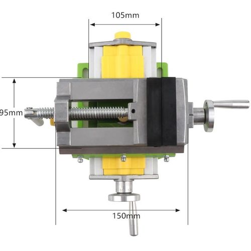 精密3寸十字平口钳台虎钳钻床变铣床台钻用工作台开槽铣槽