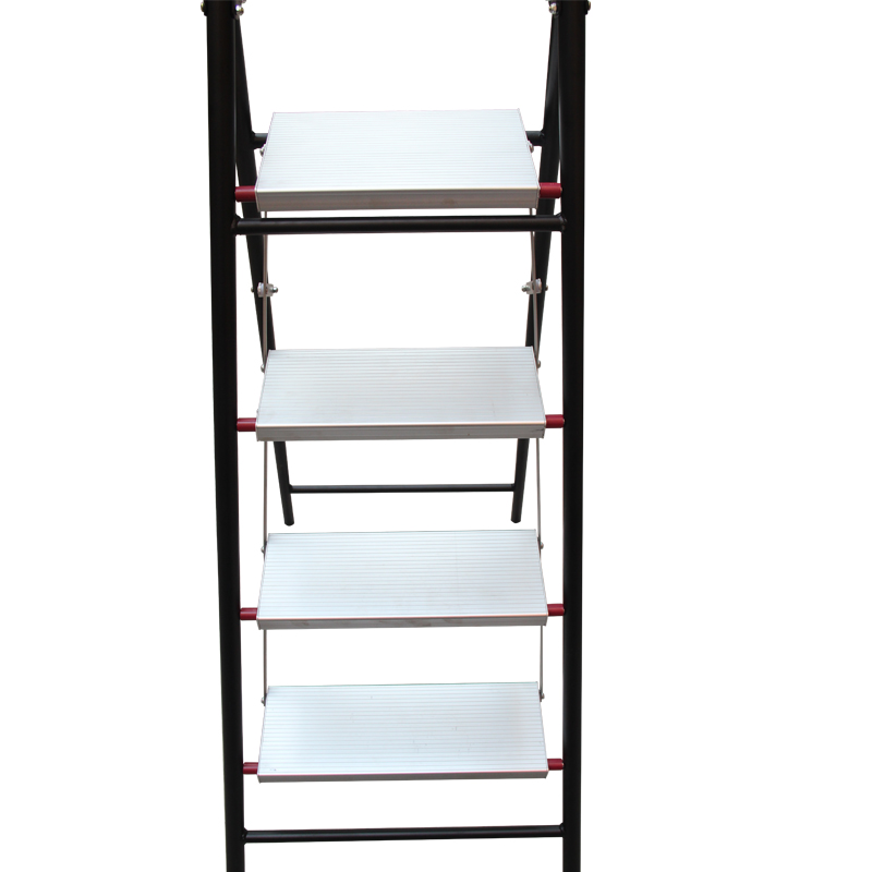 森凡Sevan 铝合金四步梯/扶手踏台梯/人字梯/折叠梯子/家用四阶梯