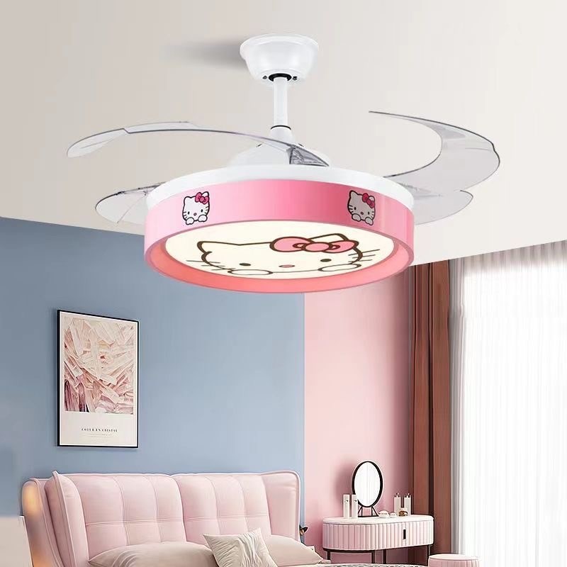 客厅餐厅隐形风扇灯轻奢家用吊扇灯智能卧室LED吸顶灯电风扇吊灯