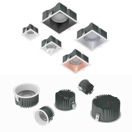 新款高光效6-40W IP65防水筒灯卫生间浴室客厅商场大功率方形筒灯