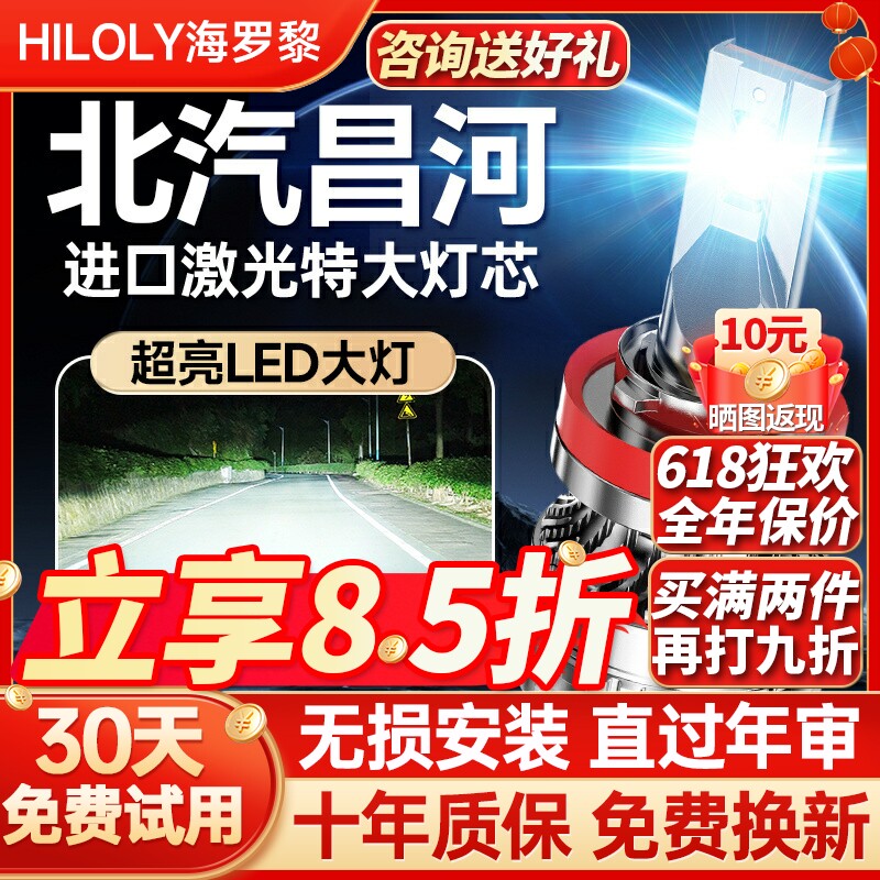 【聚光远射】昌河专用led大灯