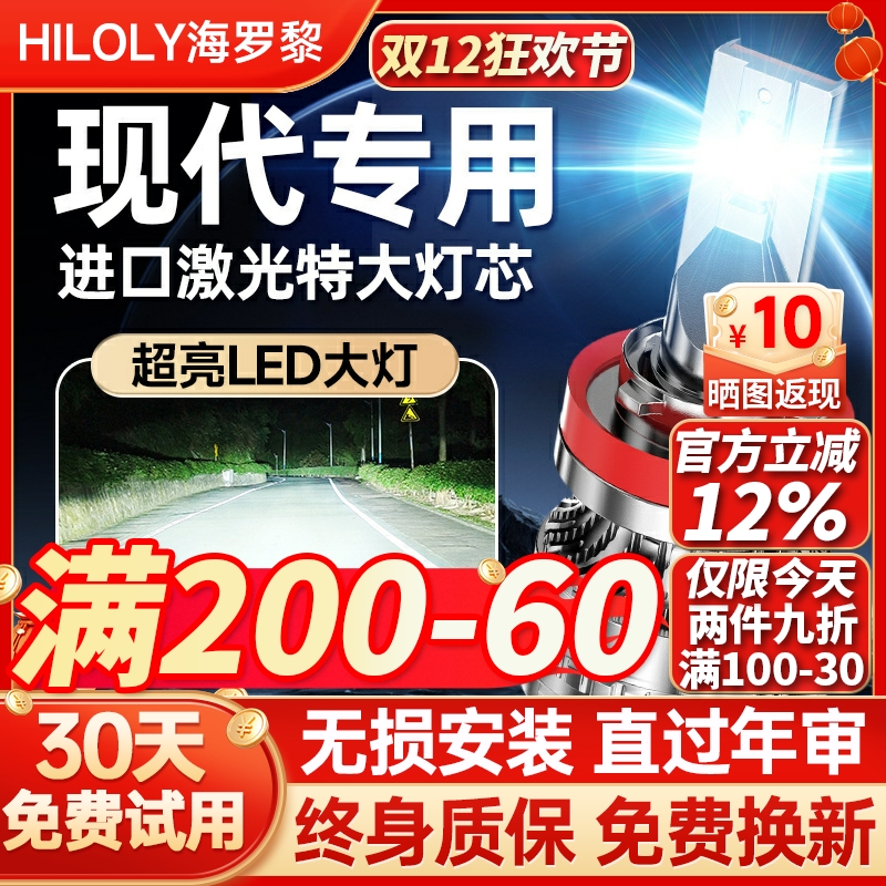 【超亮聚光】现代专用led大灯