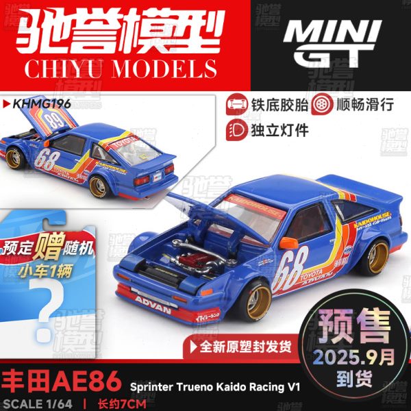 KaidoHouse MINIGT 1:64 丰田 AE86 合金汽车模型#196