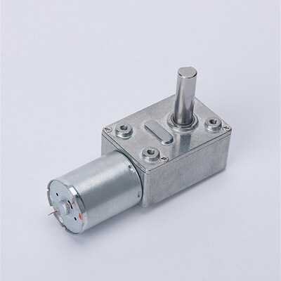 JGY370-8MM涡轮蜗杆减速电机 大扭力 自锁电机 12V24V6V 长轴马达