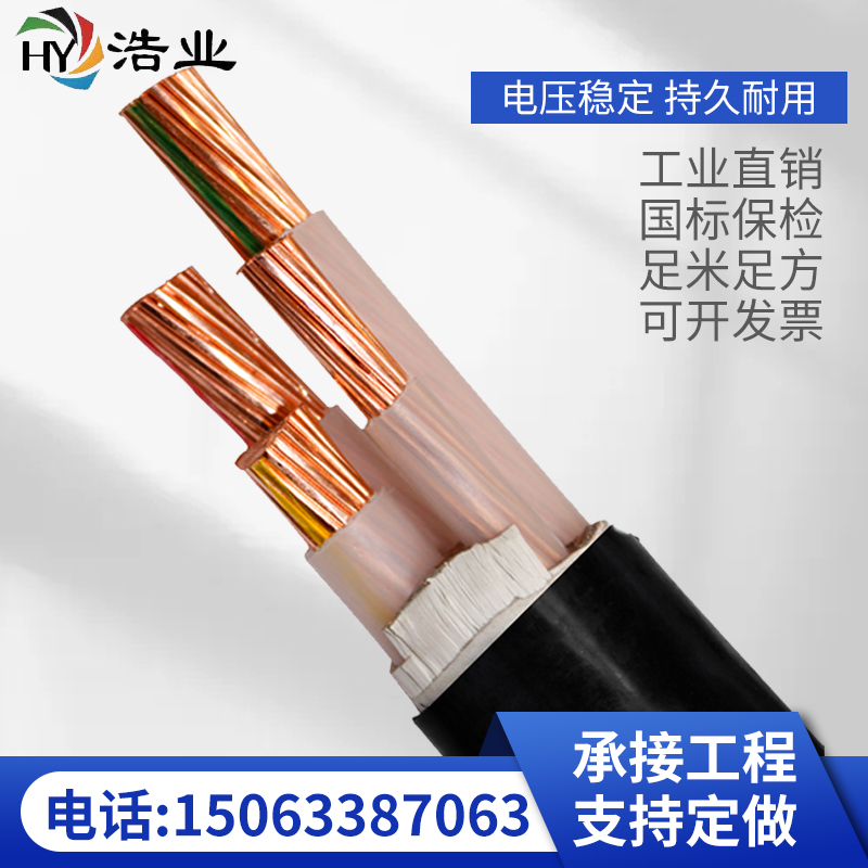 铜国标YJV多芯*10  16  25  35 50平方+1 2电线电缆