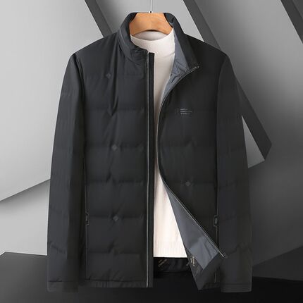 冬季羽绒服男中长款加厚保暖2023新款中年男士爸爸U冬装大码外套