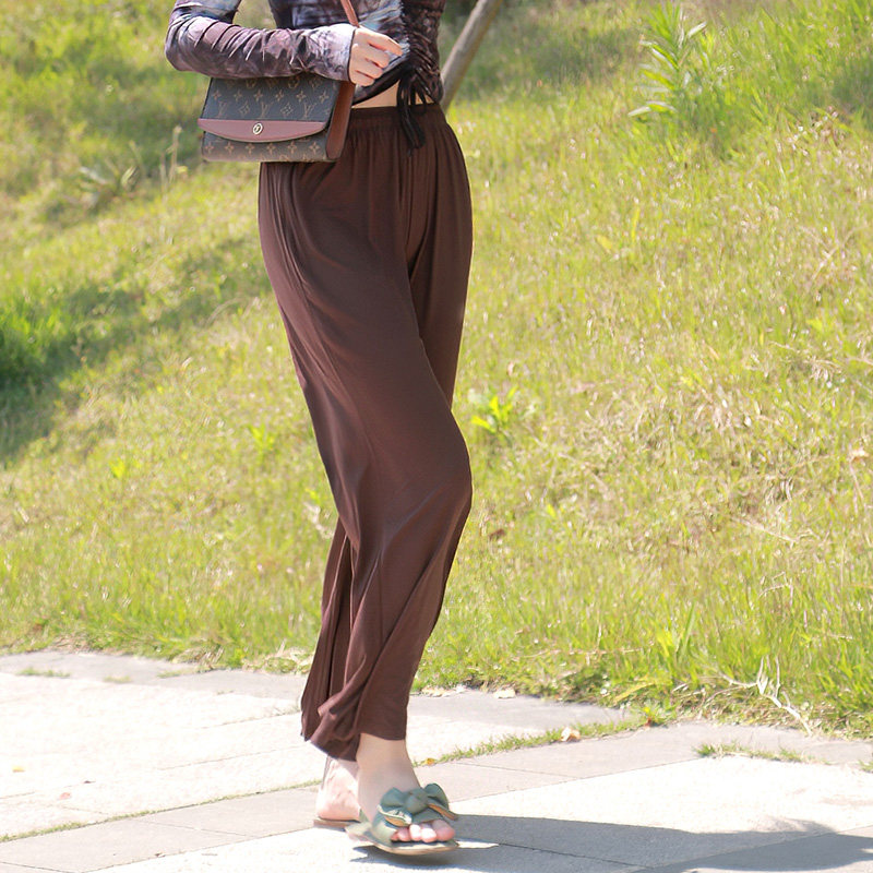 2022新e款现代舞蹈裤子古典舞日常两用练功服宽松阔腿形体裤万年