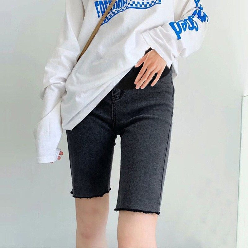 孕妇短裤女夏季外穿薄款五分中裤黑色时尚裤子夏装打底牛仔骑行裤,孕妇装/孕产妇用品/营养,孕妇打底裤,淘宝优惠券,粉丝福利购,淘宝优惠卷