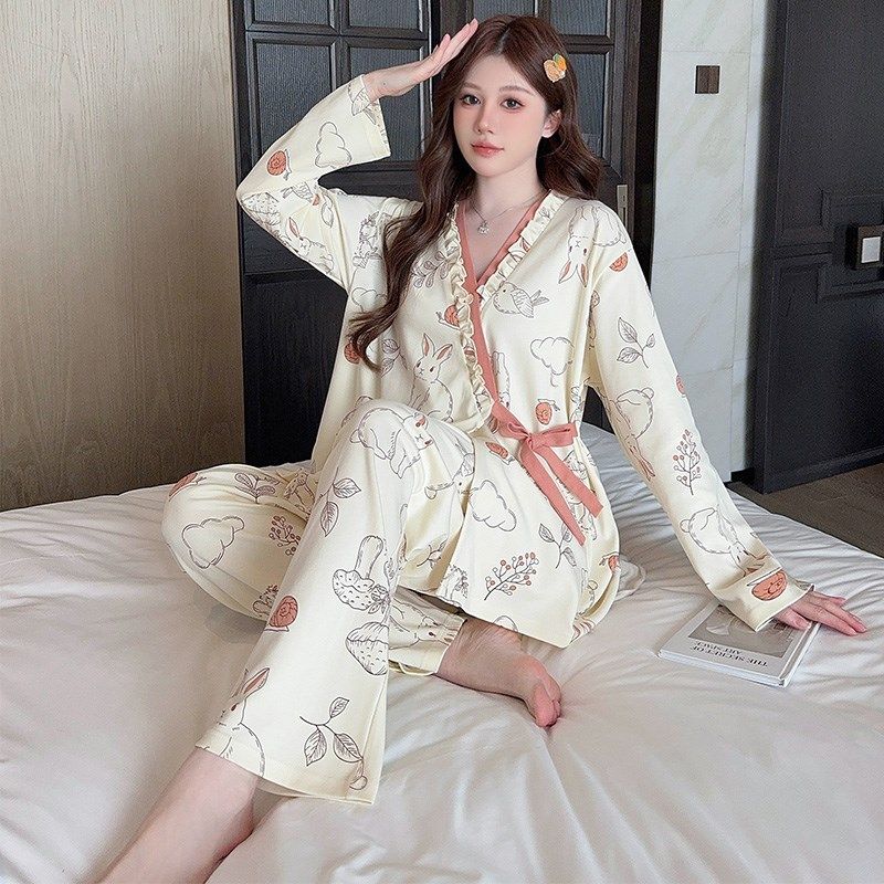 孕妇睡衣夏季薄款产后月子服春秋纯棉5月份4产妇哺乳3喂奶家居服6,孕妇装/孕产妇用品/营养,家居服套装,淘宝优惠券,粉丝福利购,淘宝优惠卷