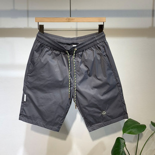 男薄款 修身 F时尚 2021新款 休闲沙滩五分裤 速干短裤 百搭中裤 子 夏季